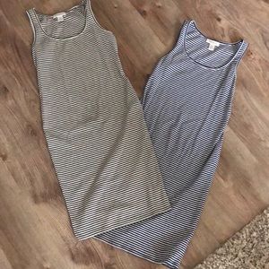 Two adorable tank fitted maternity dresses